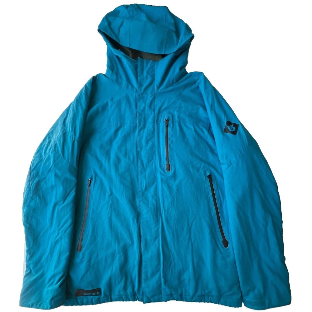 Burton Da Nang Snowboard Jacket Womens XL Blue DryRide Insulated Thermolite Hood